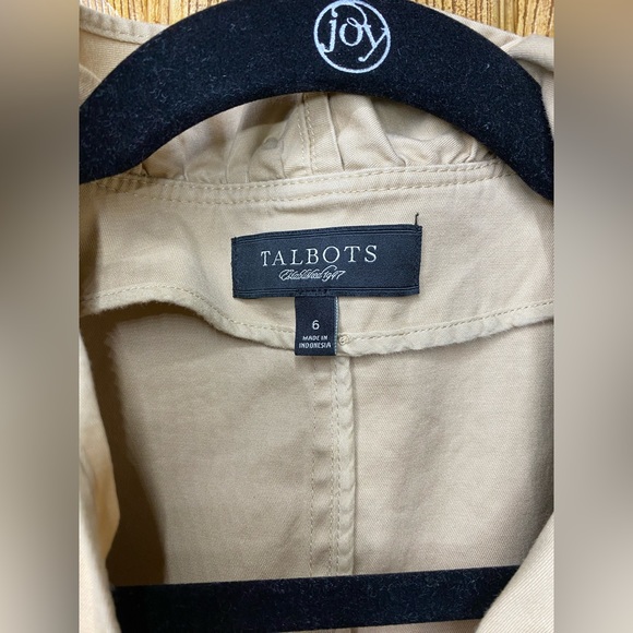 Talbots Ruffled Jacket Tan - Picture 6 of 6